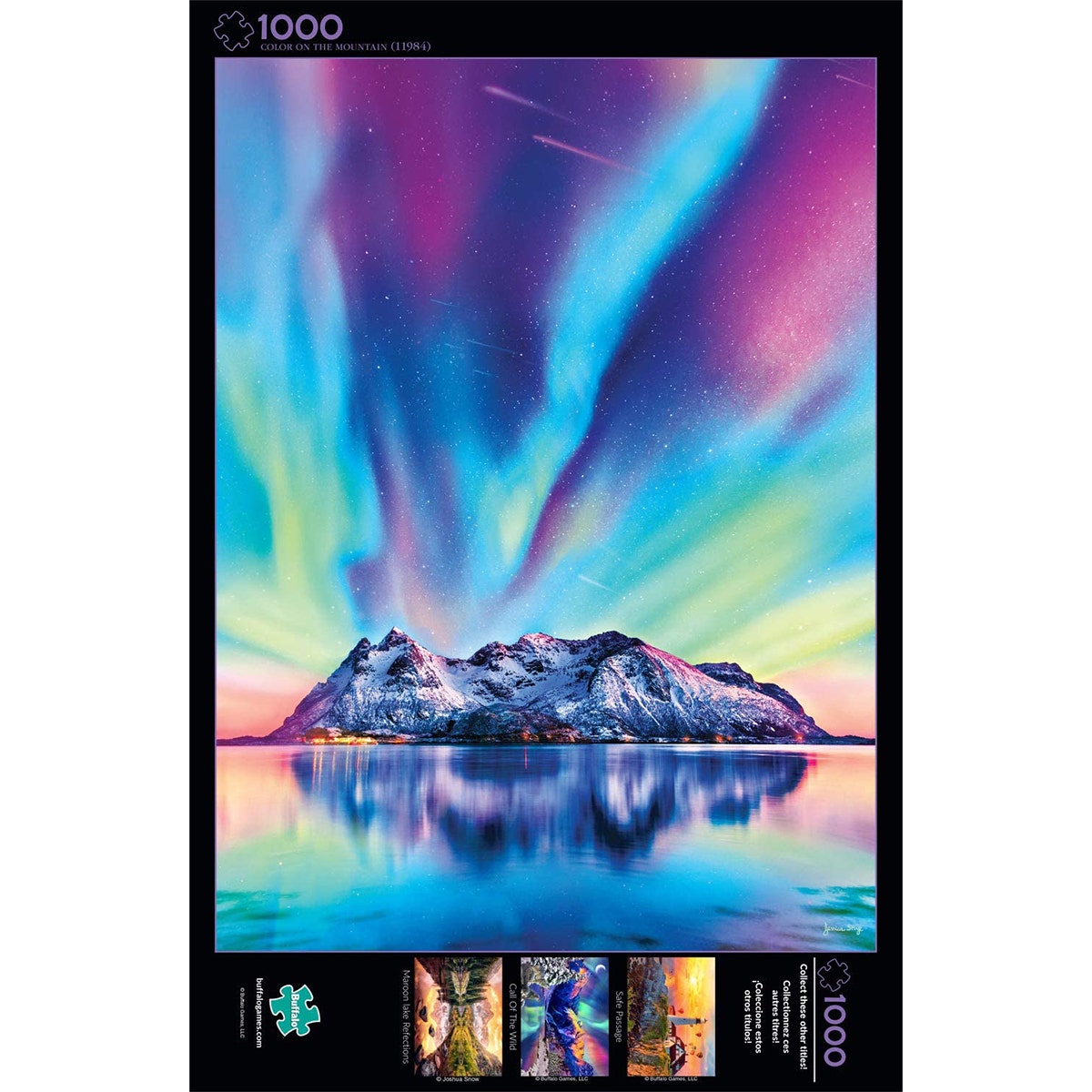 Buffalo Games 1000pc Jigsaw Puzzle ? Northern Lights Mountain
