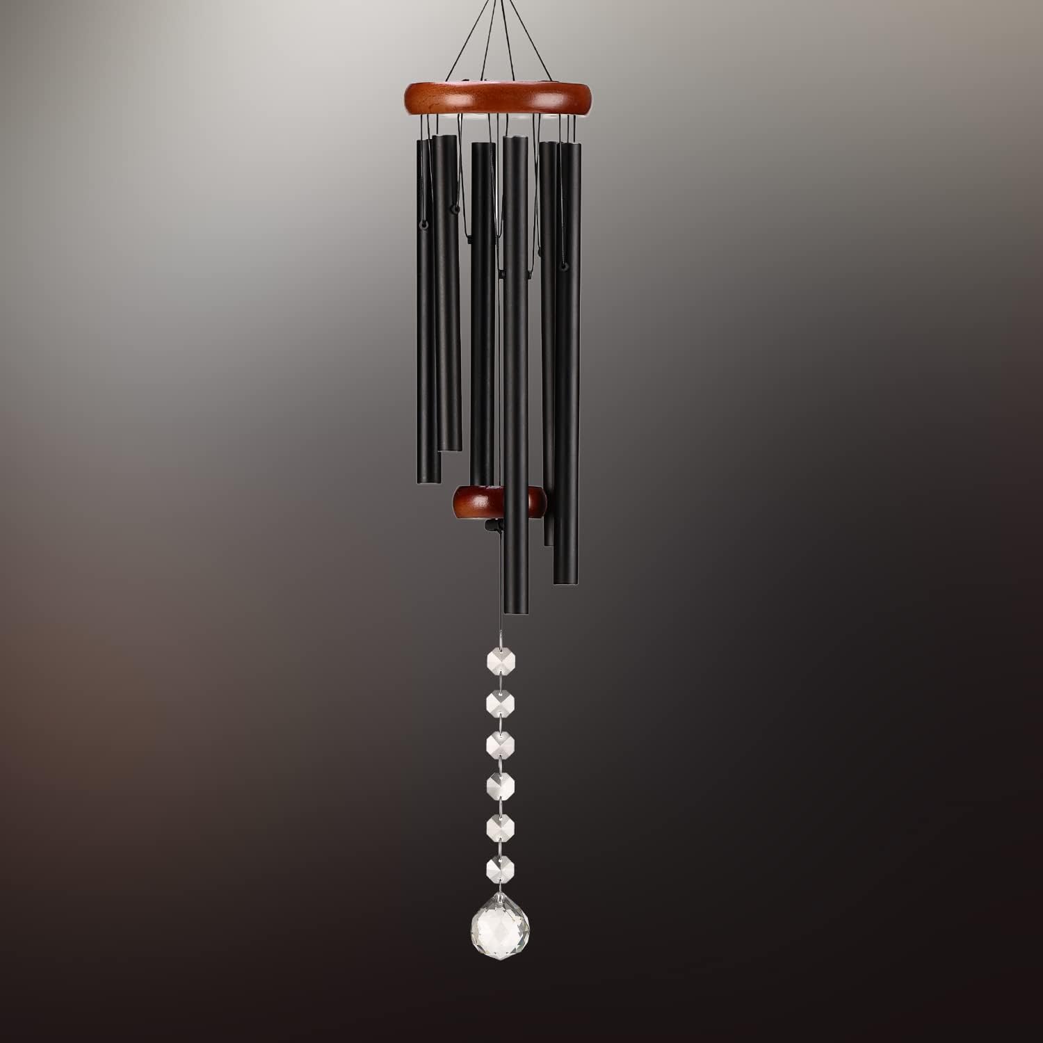 Finesse Outdoor Wind Chime with Photo Frame – 6 Aluminum Tubes – Waterproof Garden Decor