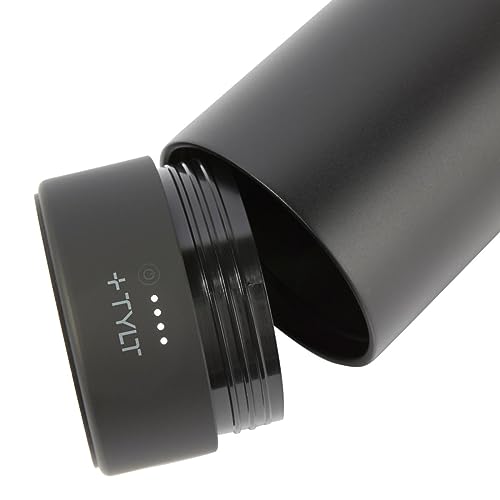TYLT 24oz Wireless Charger Stainless Steel Water Bottle – Qi Power Bank & USB-C Cable
