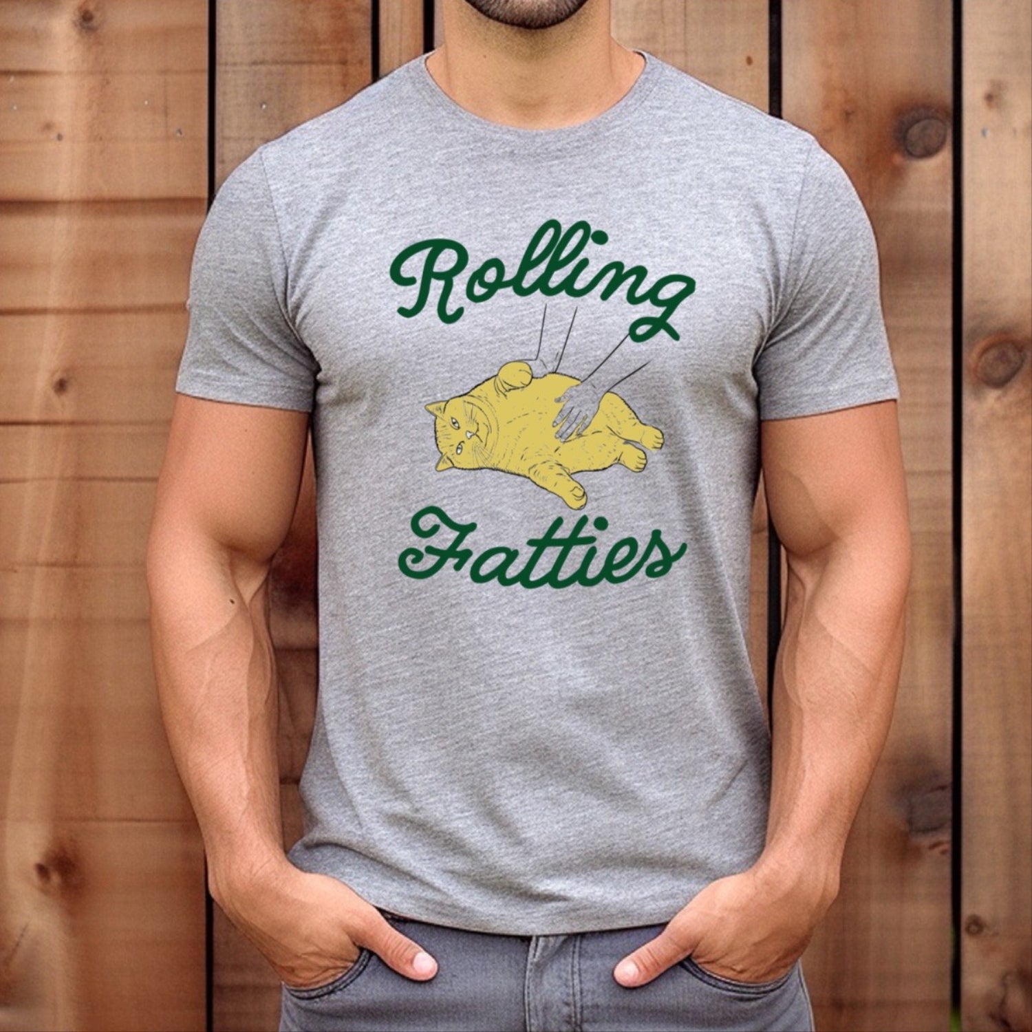 "Rolling Fatties" Premium Midweight Ringspun Cotton T-Shirt - Mens/Womens Fits