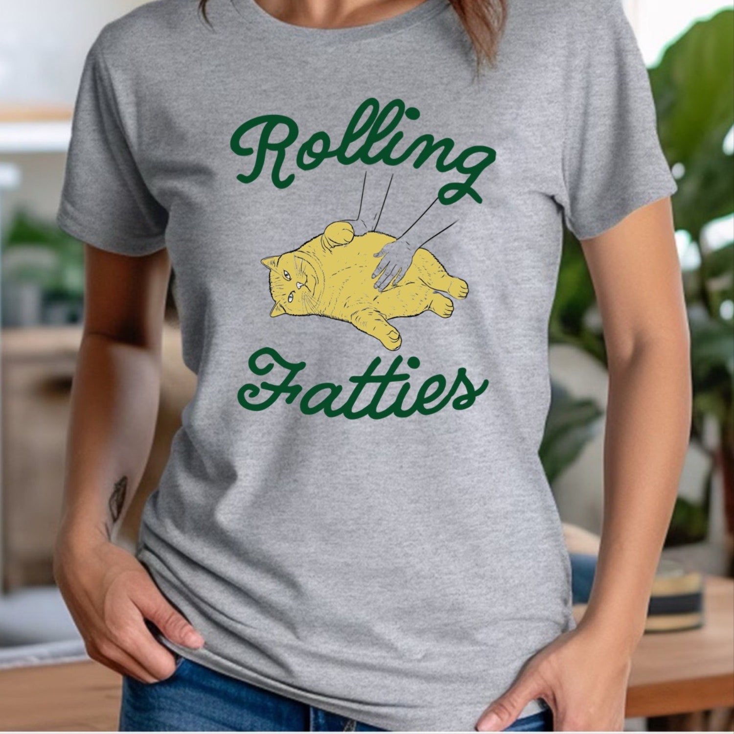 "Rolling Fatties" Premium Midweight Ringspun Cotton T-Shirt - Mens/Womens Fits
