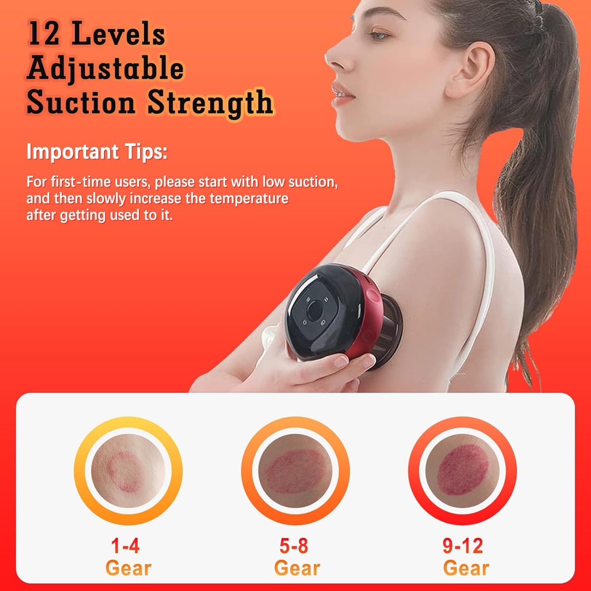 5-in-1 Electric Cupping Set with Red Light Therapy & Remote