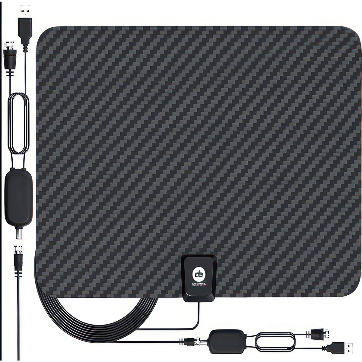 Amplified Indoor HDTV Antenna – 110 Mile Range, Free HD TV Channels