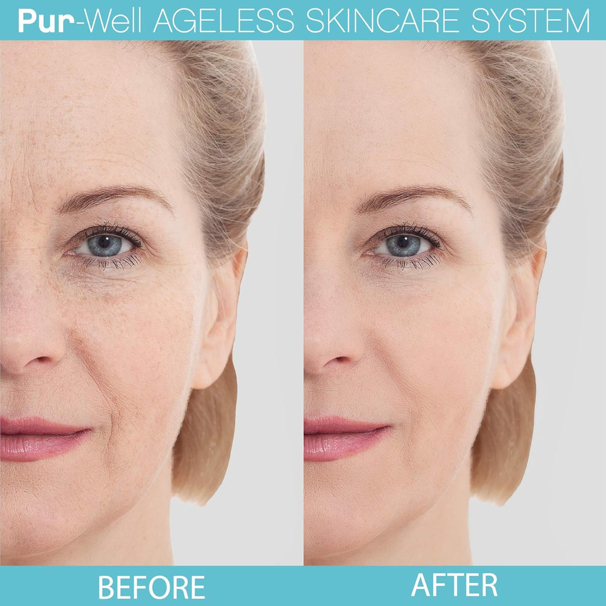 PurWell Ageless Skincare System – Cleanser, Eye Cream & Moisturizer