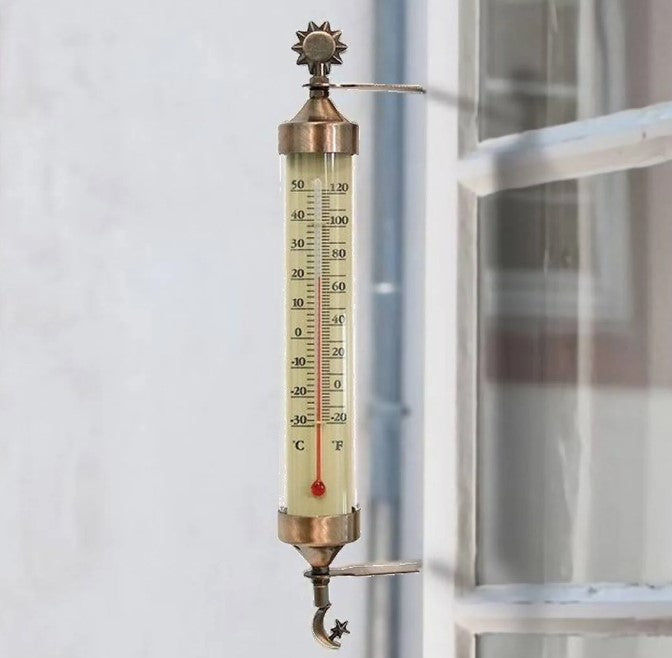 Accurite Decorative Outdoor Thermometer – Weathered Copper Finish