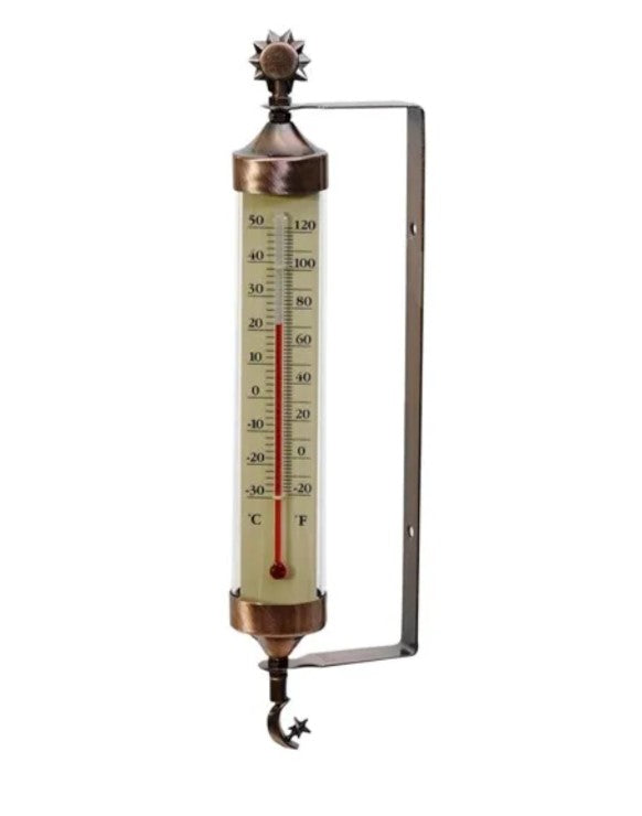 Accurite Decorative Outdoor Thermometer – Weathered Copper Finish