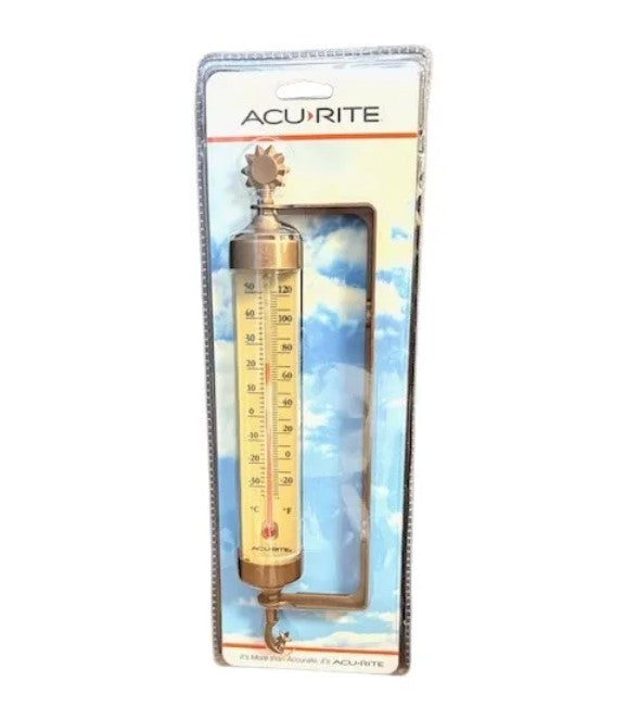 Accurite Decorative Outdoor Thermometer – Weathered Copper Finish