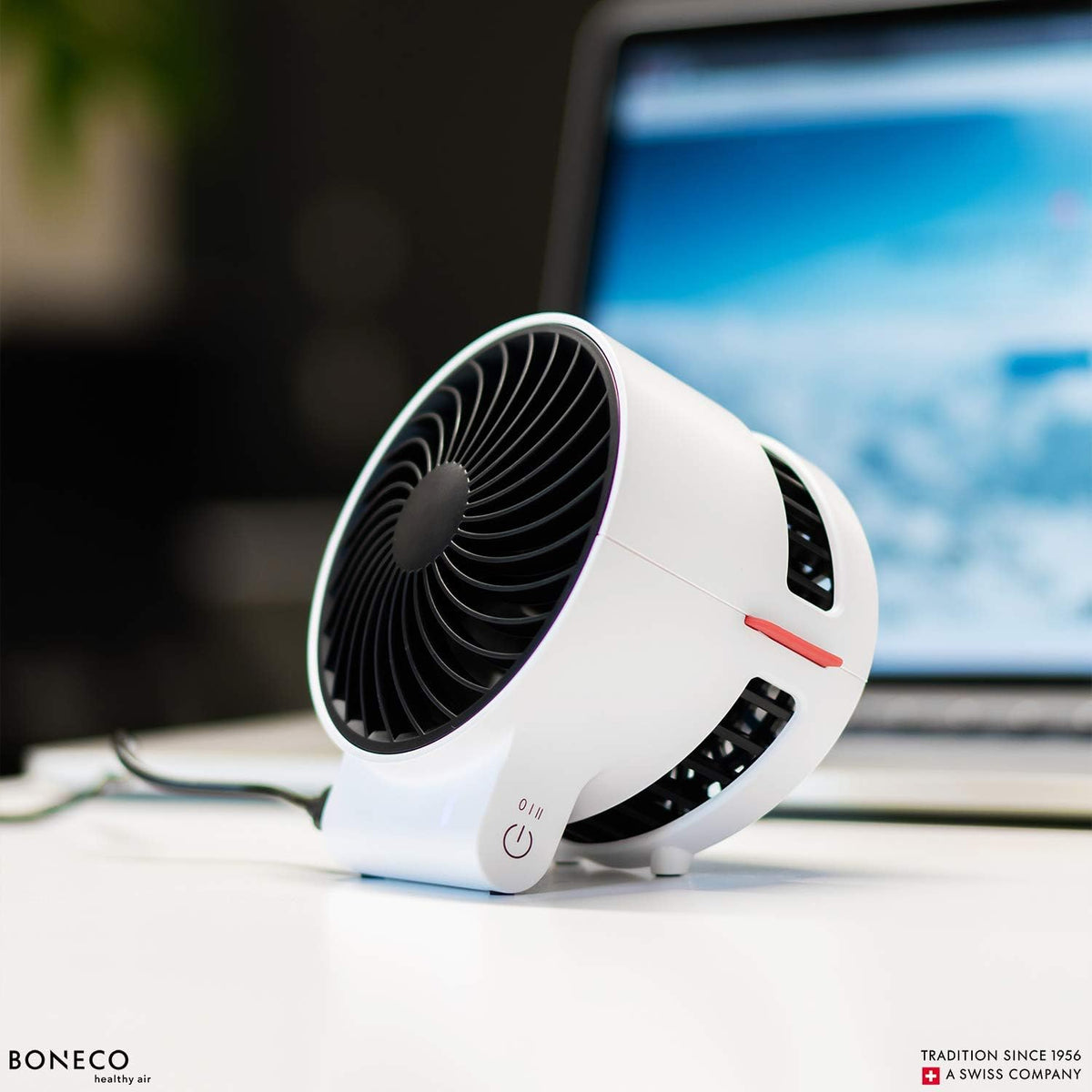 USB-C Mini Air Shower Fan – Personal Desk Fan with Touch Control & 2 Speeds