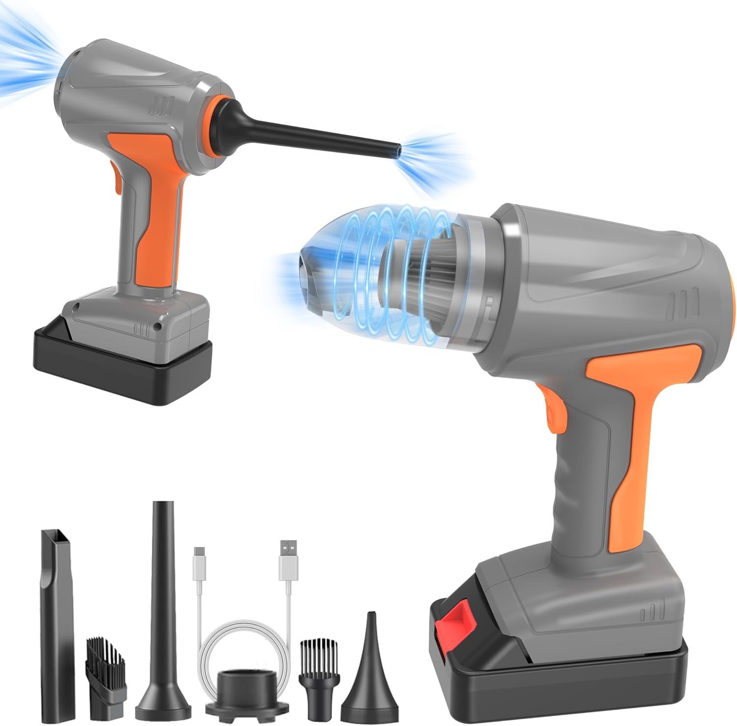 Cordless Handheld Vacuum Cleaner & Air Pump – Lightweight, Rechargeable & Powerful Suction