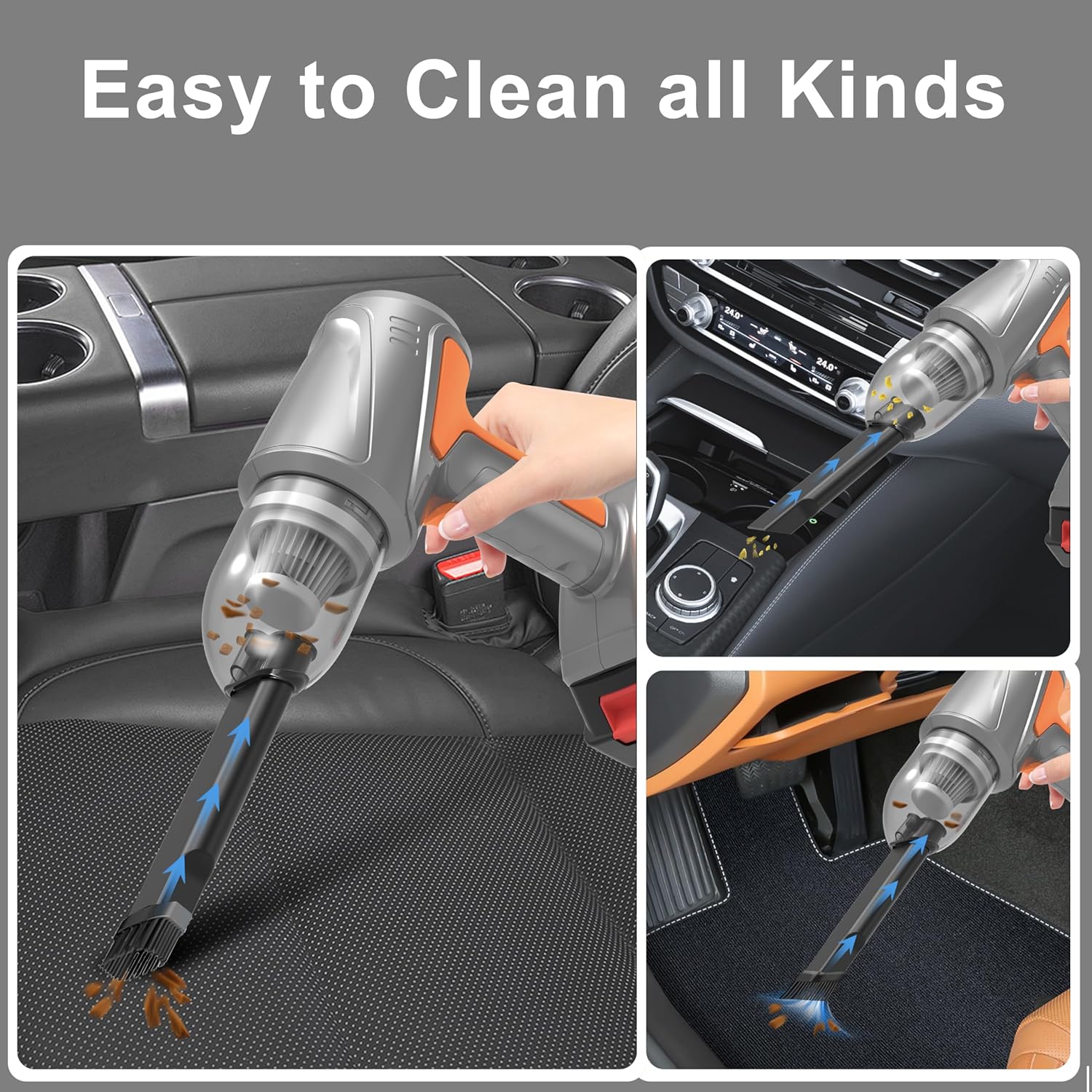 Cordless Handheld Vacuum Cleaner & Air Pump – Lightweight, Rechargeable & Powerful Suction