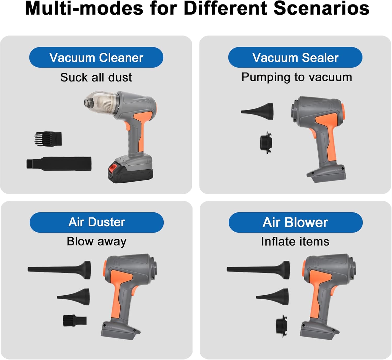 Cordless Handheld Vacuum Cleaner & Air Pump – Lightweight, Rechargeable & Powerful Suction