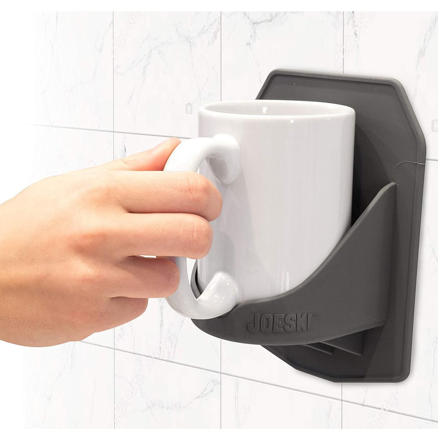 ceramic coffee mug that fits in cup holder Portable Shower Coffee Cup Holder – Patented Grip for Smooth Bathroom