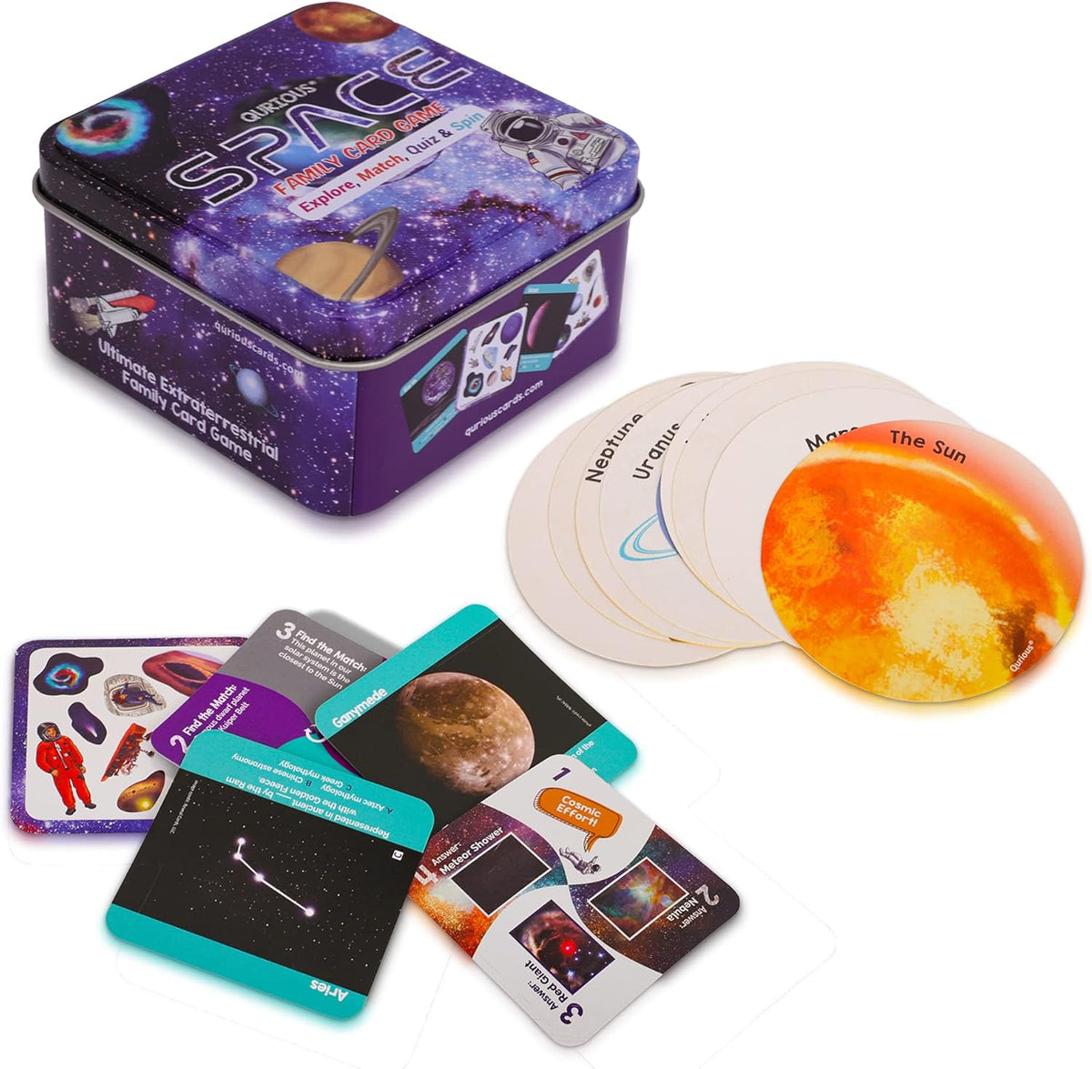 Qurious Space Card Game – NASA Trivia & STEM Learning for Kids 3