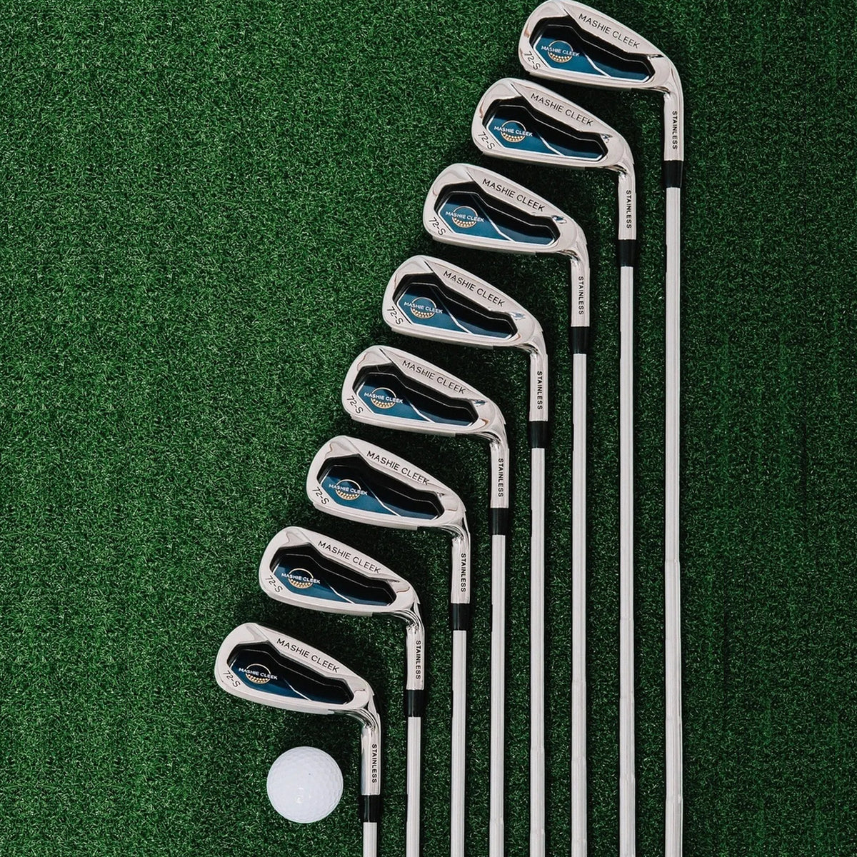 Mashie Cleek 72 Series Full Irons Set – 3-PW Cavity-Back Golf Clubs