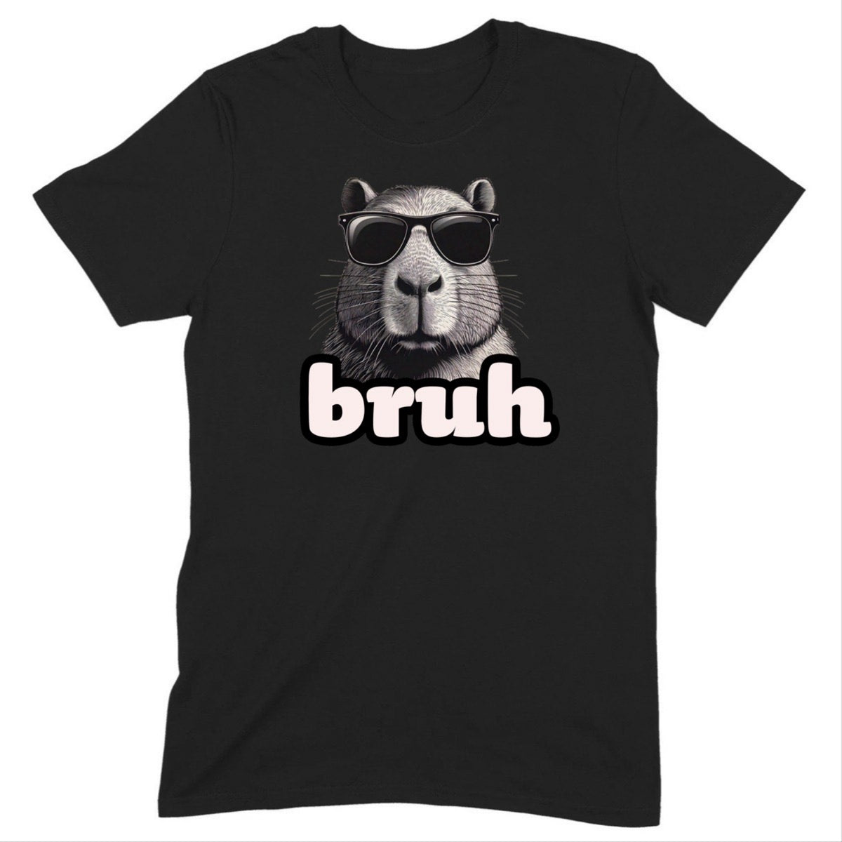 "Capybara Bruh" Premium Midweight Ringspun Cotton T-Shirt - Mens/Womens Fits