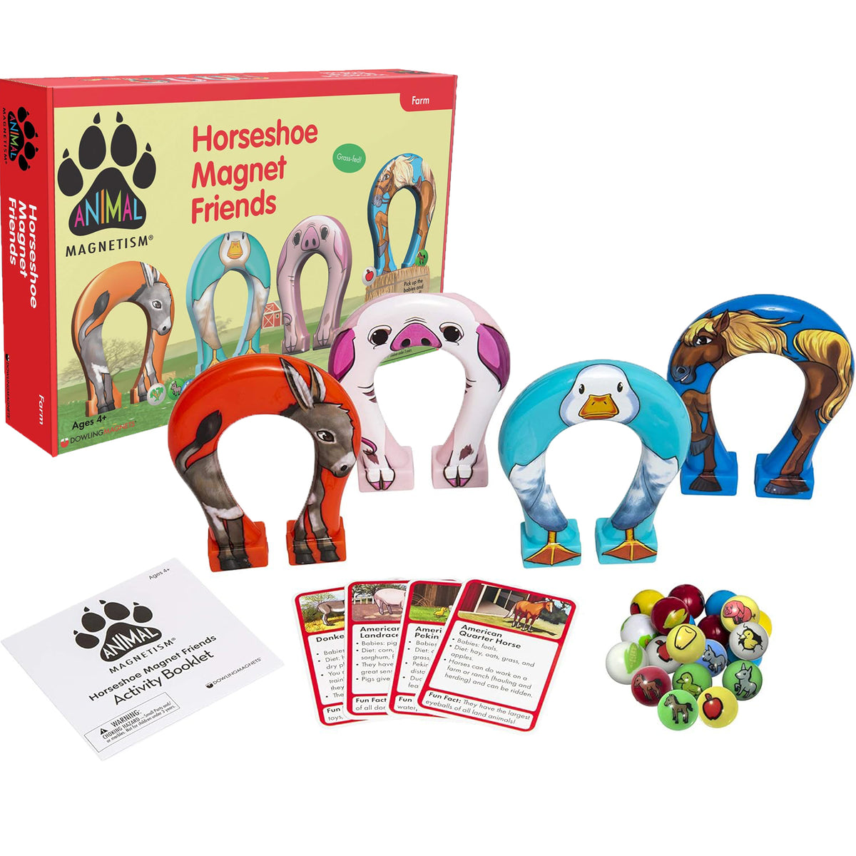 Dowling Magnetic Farm Friends Activity Set – 28-Piece Early Learning Kit