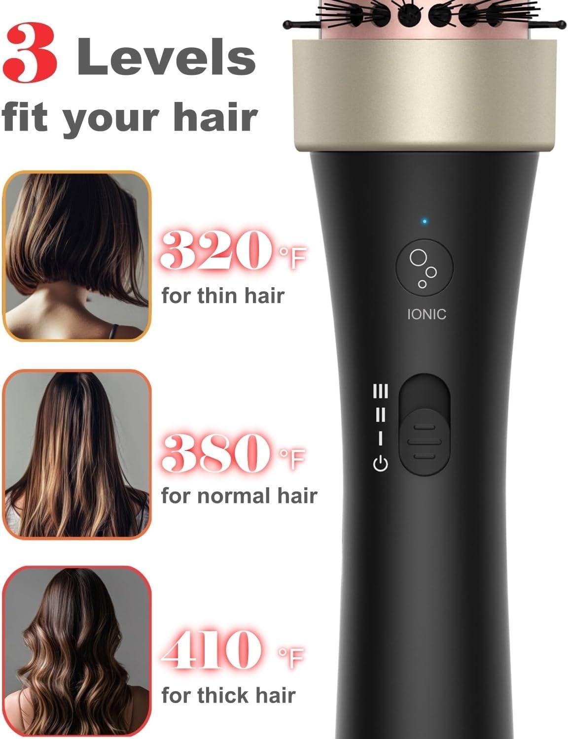 Ionic Thermal Curling Brush – 1.5” Fast-Heating Blowout Styling Tool