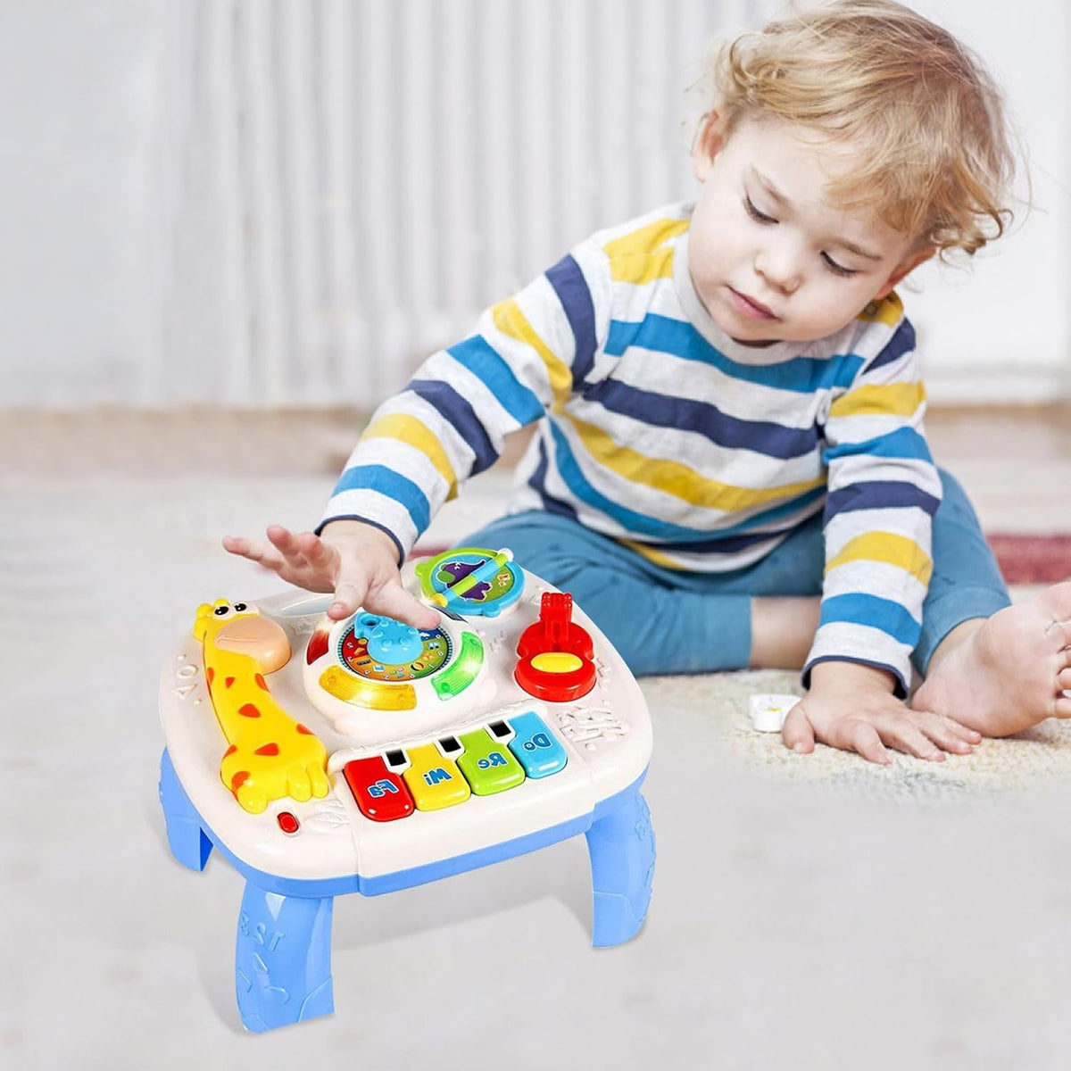 Musical Learning Table – Turn-Knob Sound Toy with Cute Animals