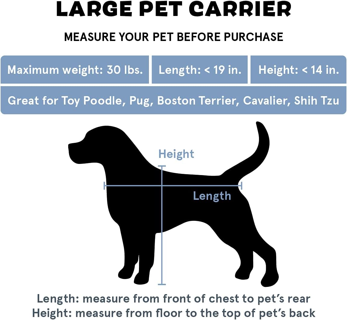 BarkBox Medium Dog Travel Carrier – Airline Approved Bed + Toy