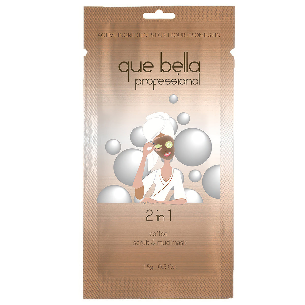 Que Bella Facial Scrubs & Masks – Exfoliating, Hydrating, and Purifying Single-Use Treatments
