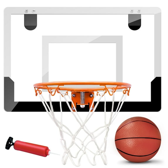 Over-Door Mini Basketball Hoop with Ball – Indoor Backboard Set