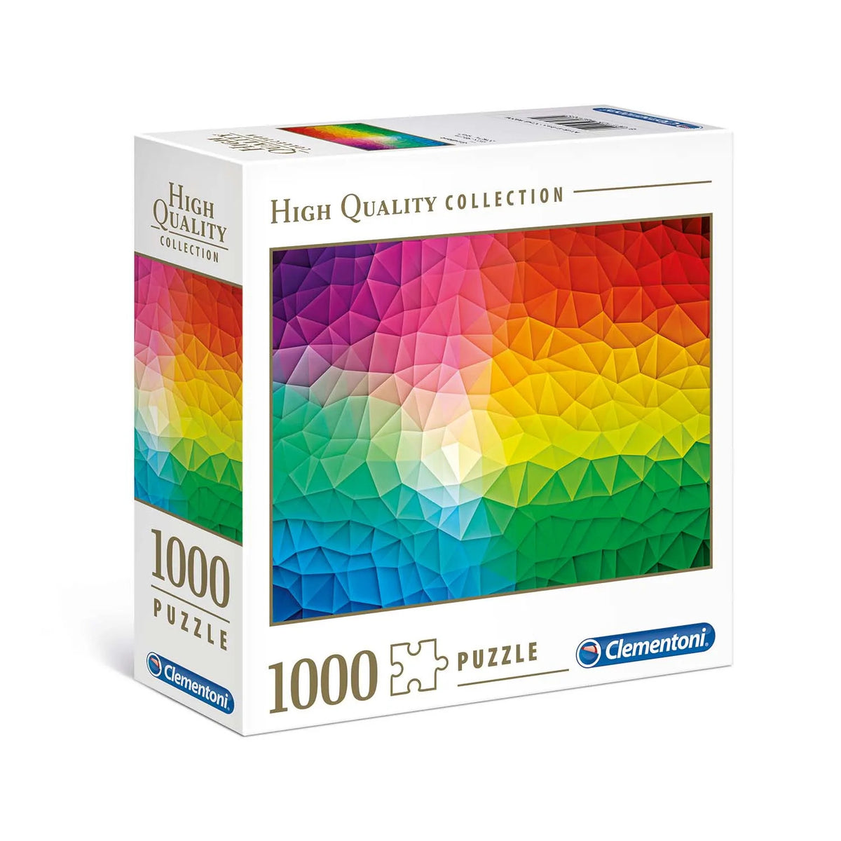 Clementoni 1000pc Gradient Rainbow Puzzle – High Quality Printing, Made in Italy