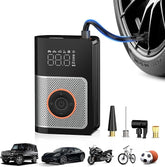 Portable Tire Inflator Air Compressor – 160 PSI with Gauge, Memory & Power Bank