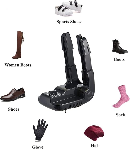 Canadian Bear Portable Folding Electric Shoe, Glove & Boot Dryer and Warmer