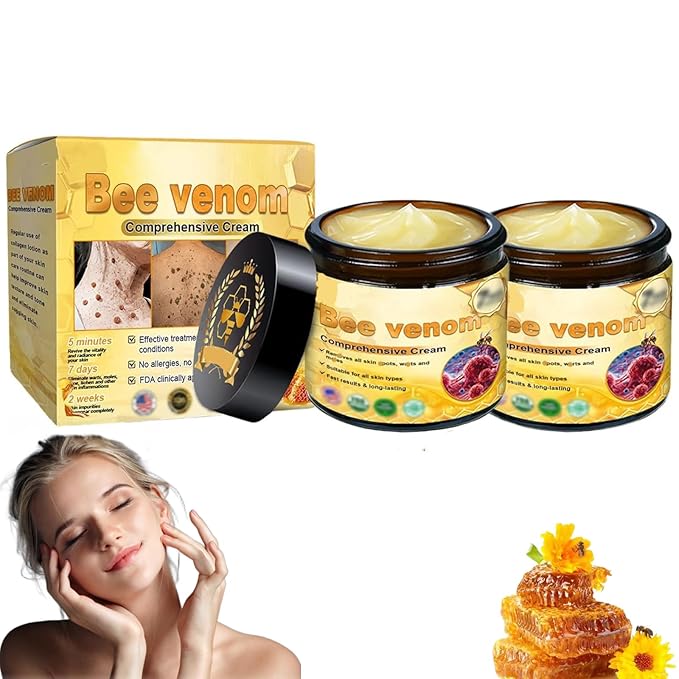 2pk Bee Venom Comprehensive Cream – Natural Hydrating Face & Body Care