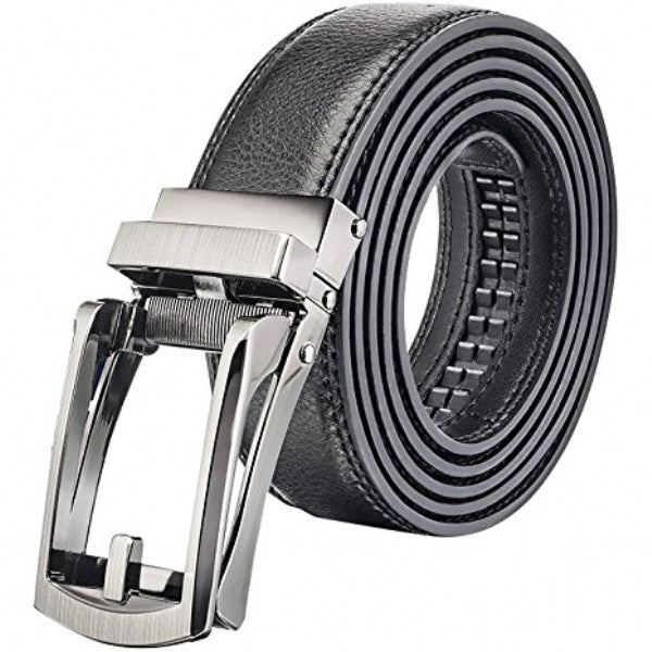 Men’s Adjustable Ratchet Belt – Fit's Nearly Any Size, Automatic Buckle, Casual Everyday Wear