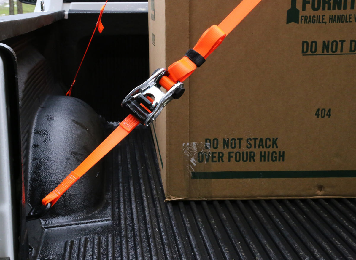 Tool Solutions Ratchet Tie-Down Straps – 2 Pack, 10' Adjustable, 1500 lb Strength