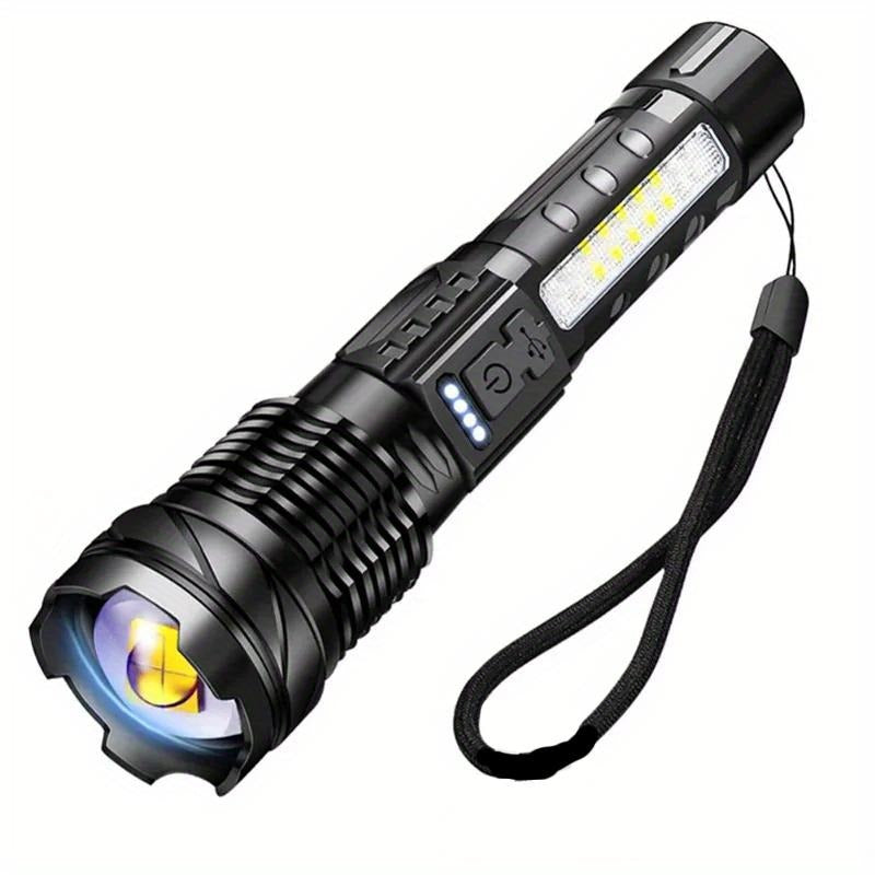 AXL Senter LED Tactical Flashlight – 1500 Lumens – USB Rechargeable – 7 Modes