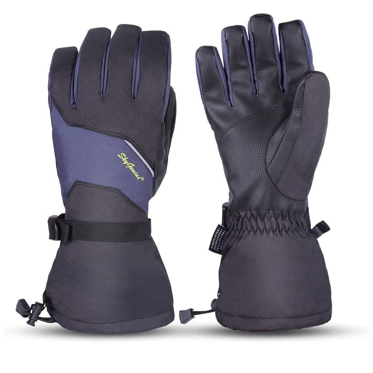 SkyGenius Waterproof Ski Gloves – Touchscreen Winter Warm Gloves for Men Women, XL Only