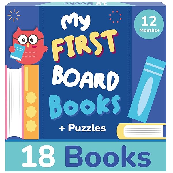 18-Book Toddler Learning Set with Puzzles & Flashcards (Ages 1–3)