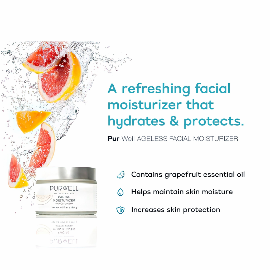 Pur-Well Ageless Facial Moisturizer with Ceramides – Lightweight Hydration