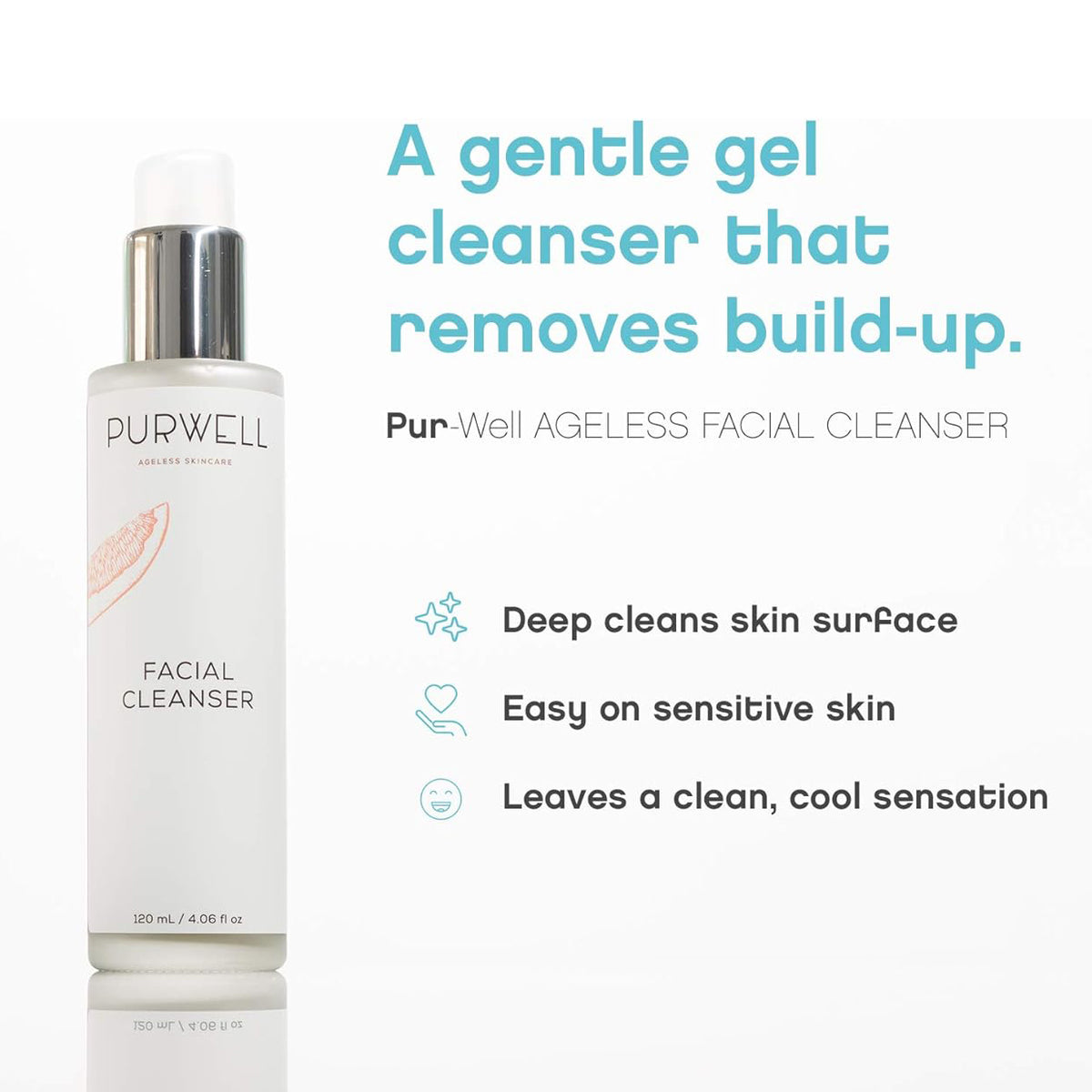 Pur-Well Ageless Facial Cleanser with Grapefruit Oil – Gentle Clean