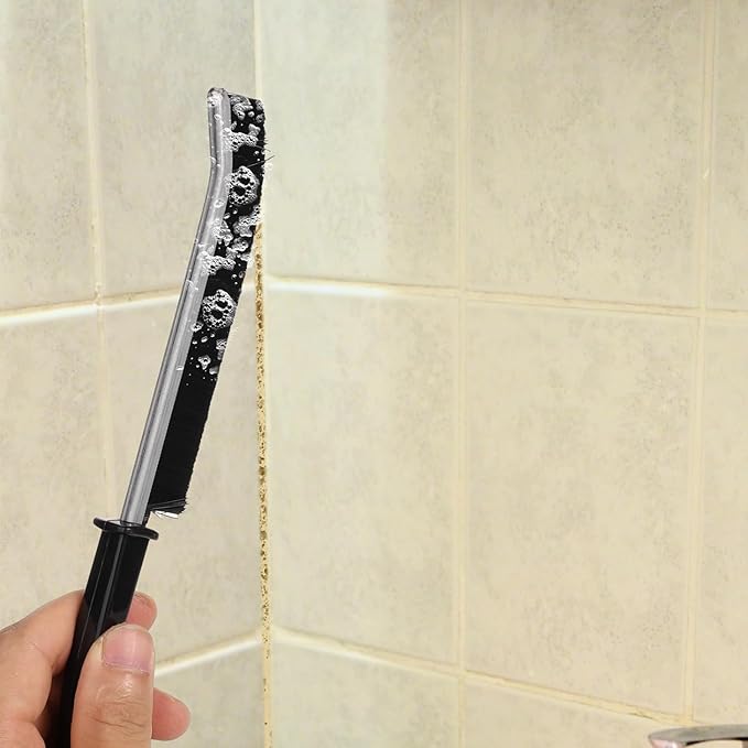 4pk Hard Bristle Crevice Cleaning Brush – 9″ Multi-Purpose Detail Brush