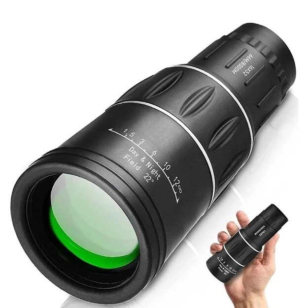 16x52 High Power Monocular Telescope – Long Range Hiking & Hunting Scope