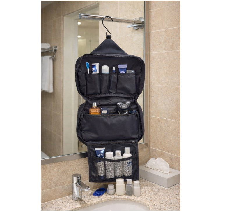 hanging toiletry travel bag organizer Hanging Toiletry Bag Large Travel Dopp Kit with Hook Organizer