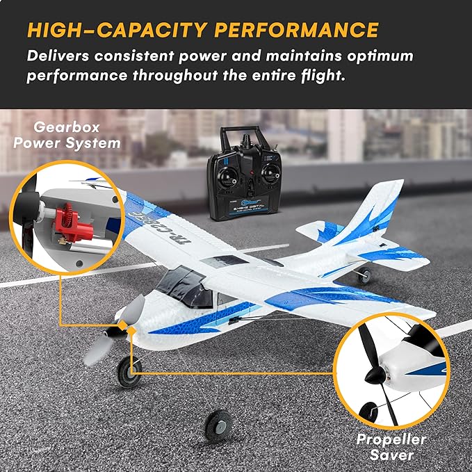 Remote Control Airplane 3 Channel RC Plane with 2.4GHz Remote – Beginner to Advanced