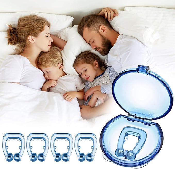 5-Pack Anti-Snoring Magnetic Nose Clips - Snore Stopper Device