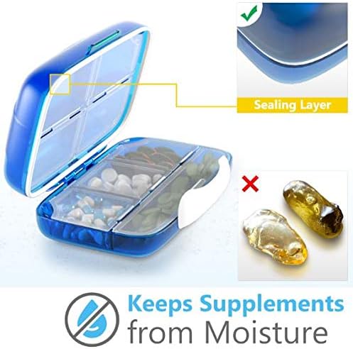 Airtight Moisture Proof Travel Pill Organizer Box