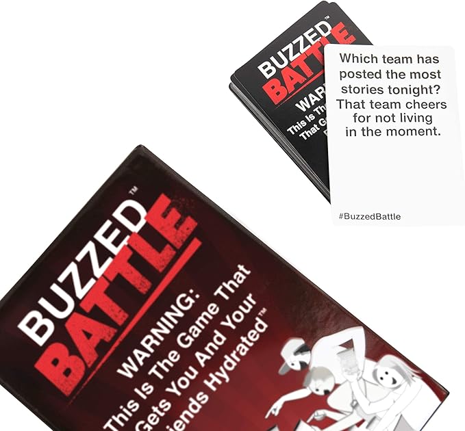 Buzzed Battle Hilarious Team Party Game (180 Cards)