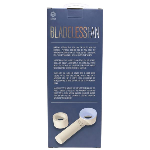Portable Bladeless Cooling Fan with Stand - Blue/White One Size