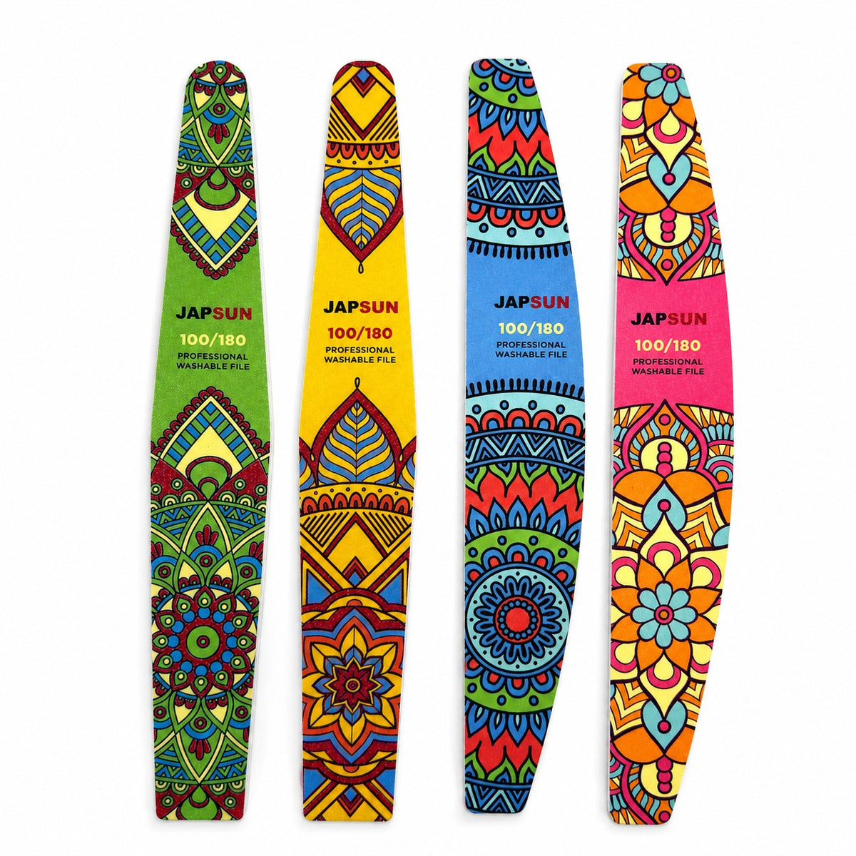 10 PK JAPSUN Washable Nail Files - Assorted Designs