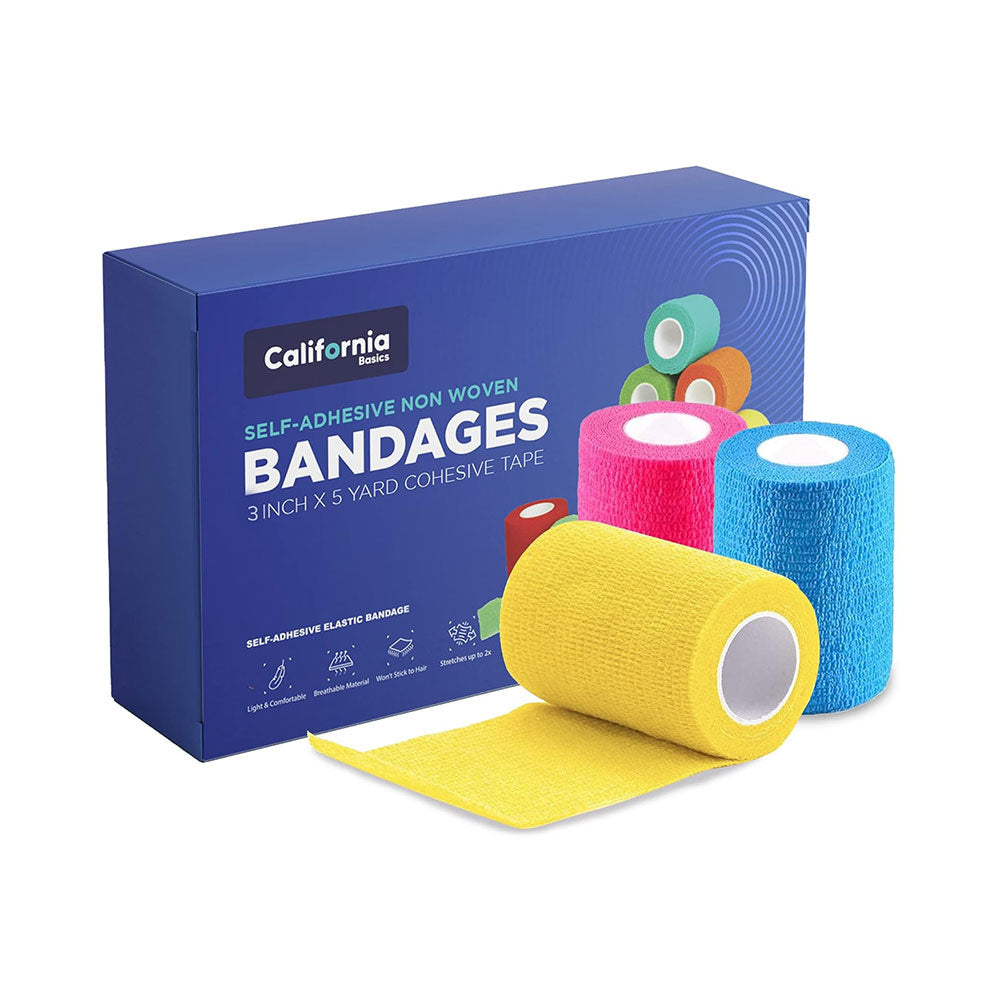 Self Adhesive Tape, Bandages for Sports & Injuries - Individually Wrapped