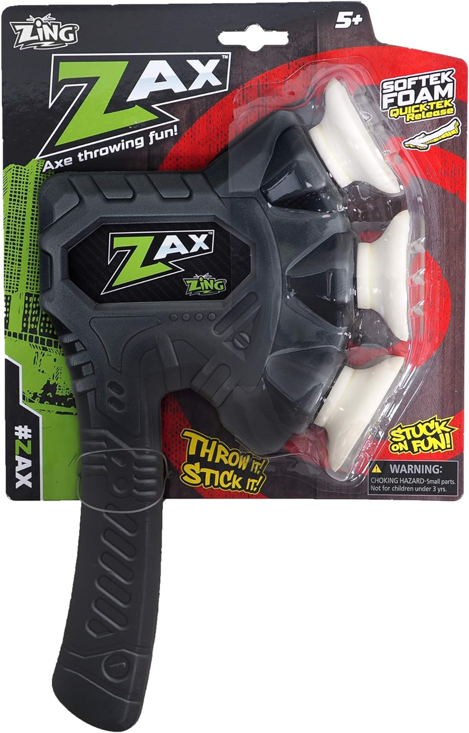 Zing Zax Foam Throwing Axe Game - Built For Perfect Spin