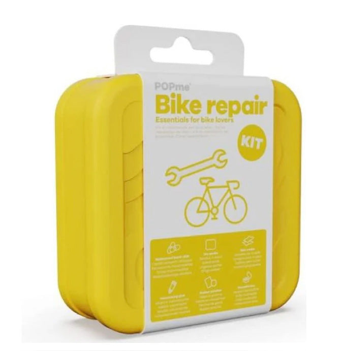 22pc Popme Bike Repair Kit for Flats and Minor Injuries - Great For Backpack or Basket!
