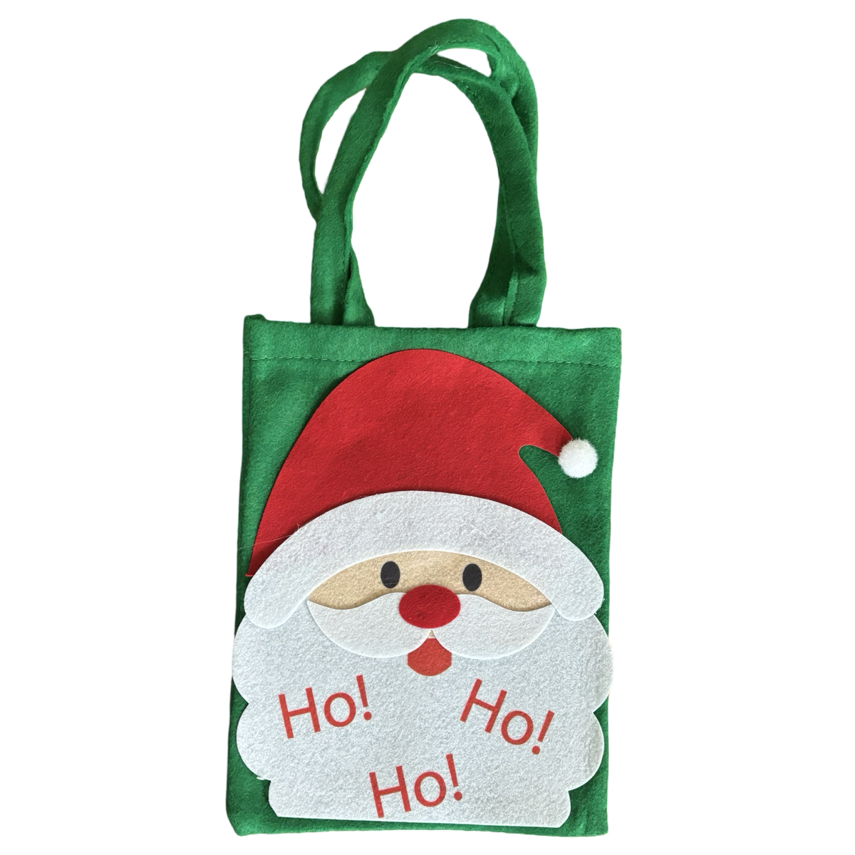 4pk 10" Cute Felt Holiday Gift Bags w/ Handle - Great For Party Favors!