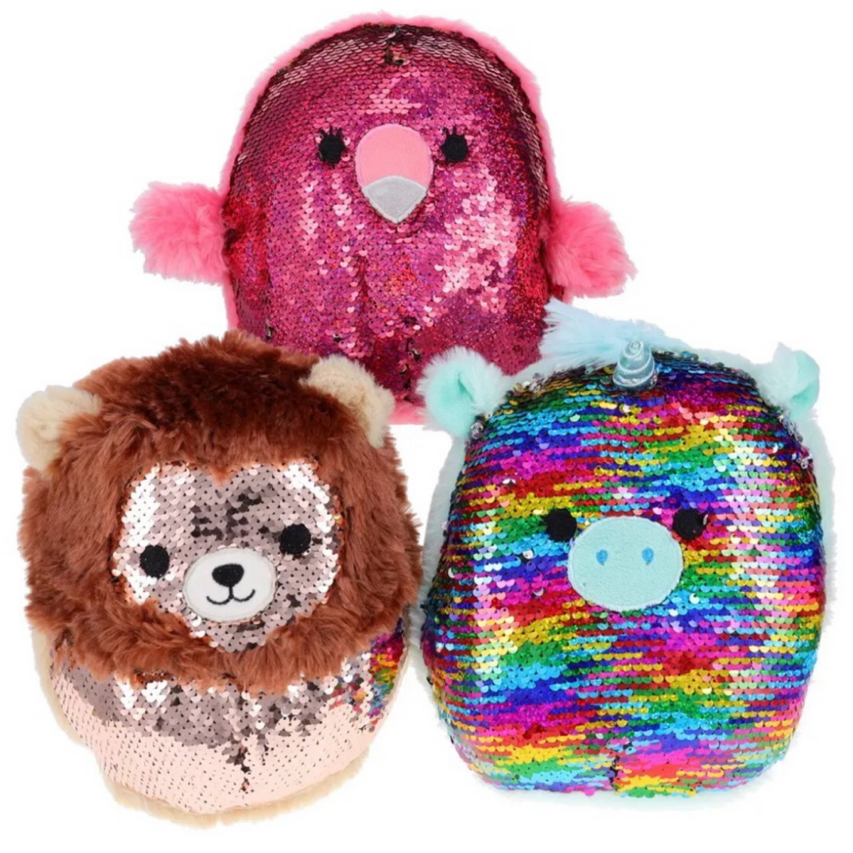 8" Reversible Sequin Plush for Sensory Play - Choose From 3 Styles!